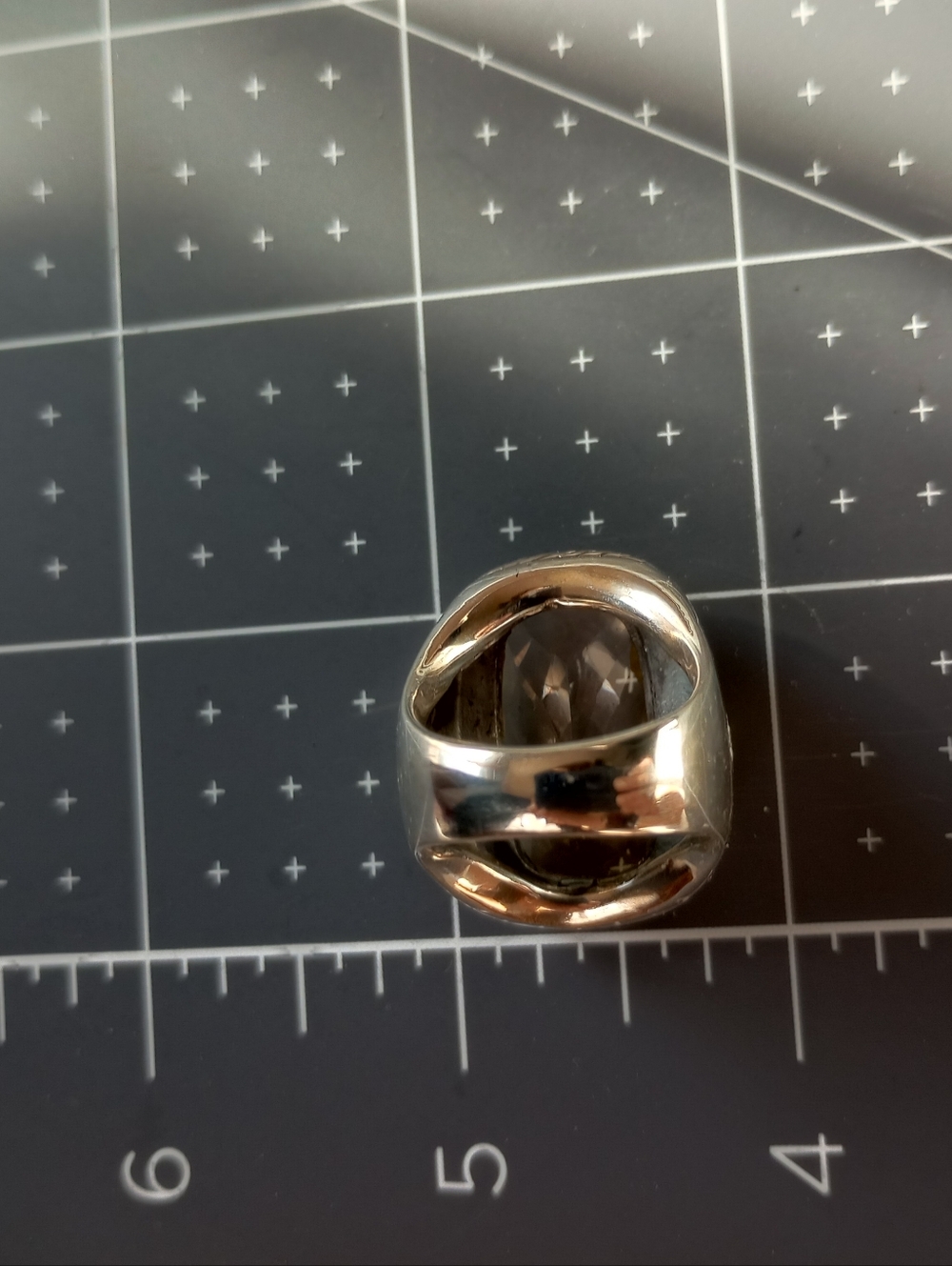 David Yurman Champagne & Diamond Albion Ring Size 7 - Picture 12 of 15